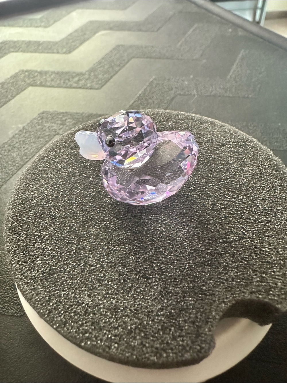 Swarovski Crystal Duck Figurine in Light Purple - Picture 8 of 12